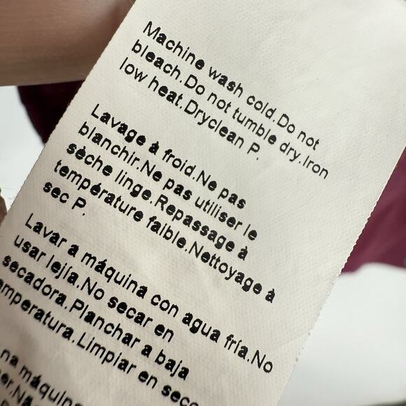 Hugo Boss Lex Button Up Shirt Mens Size Large Burgundy Cotton Long Sleeve - Picture 9 of 10